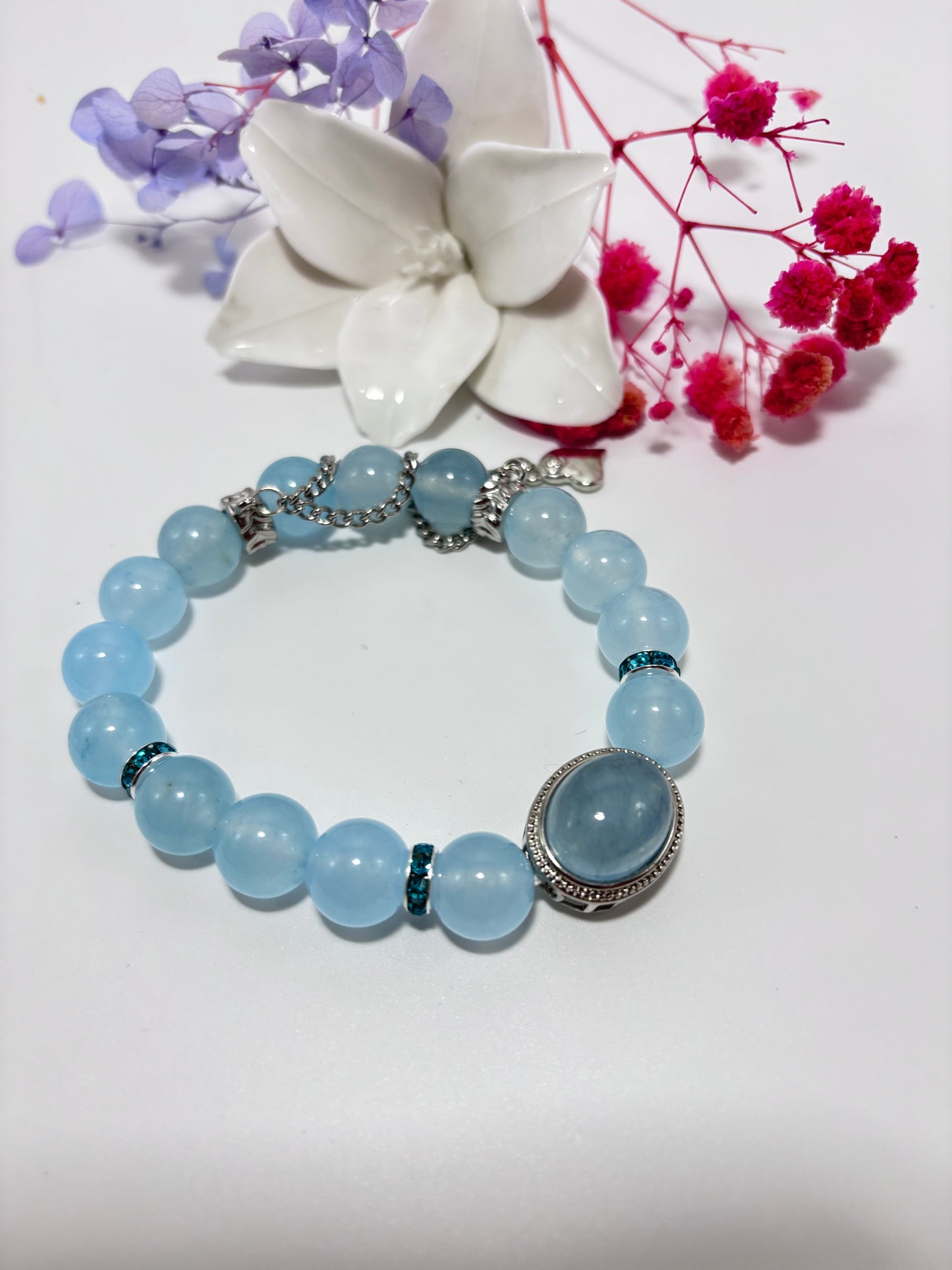 Aquamarine Crystal Bracelet-The Stone Of Courage