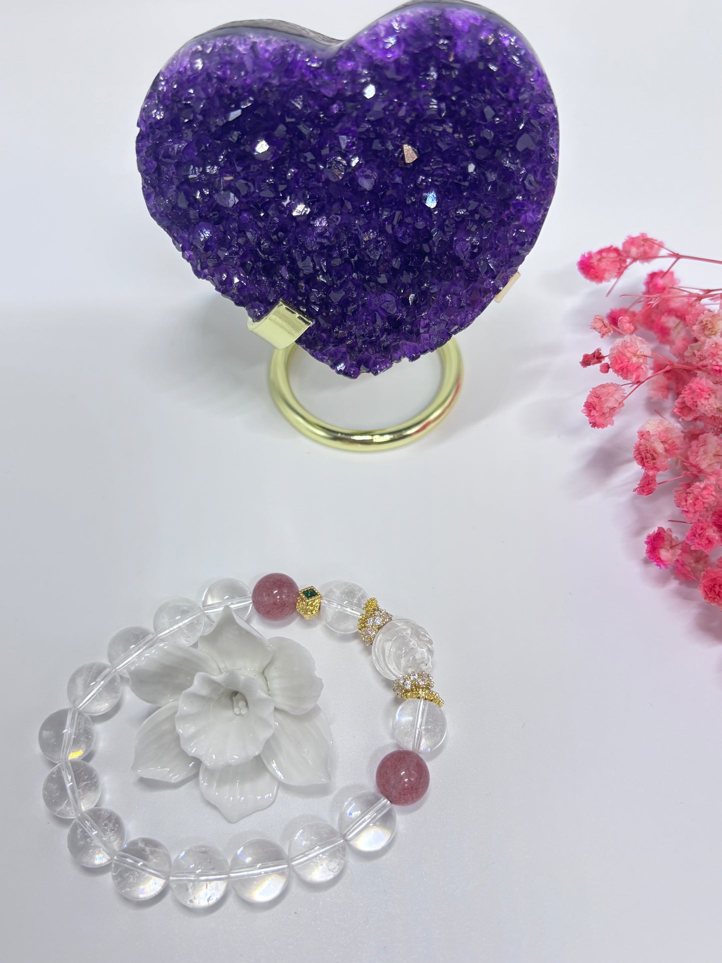 Simple style crystal bracelet