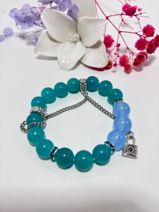 Aquamarine Crystal Bracelet-The Stone Of Courage
