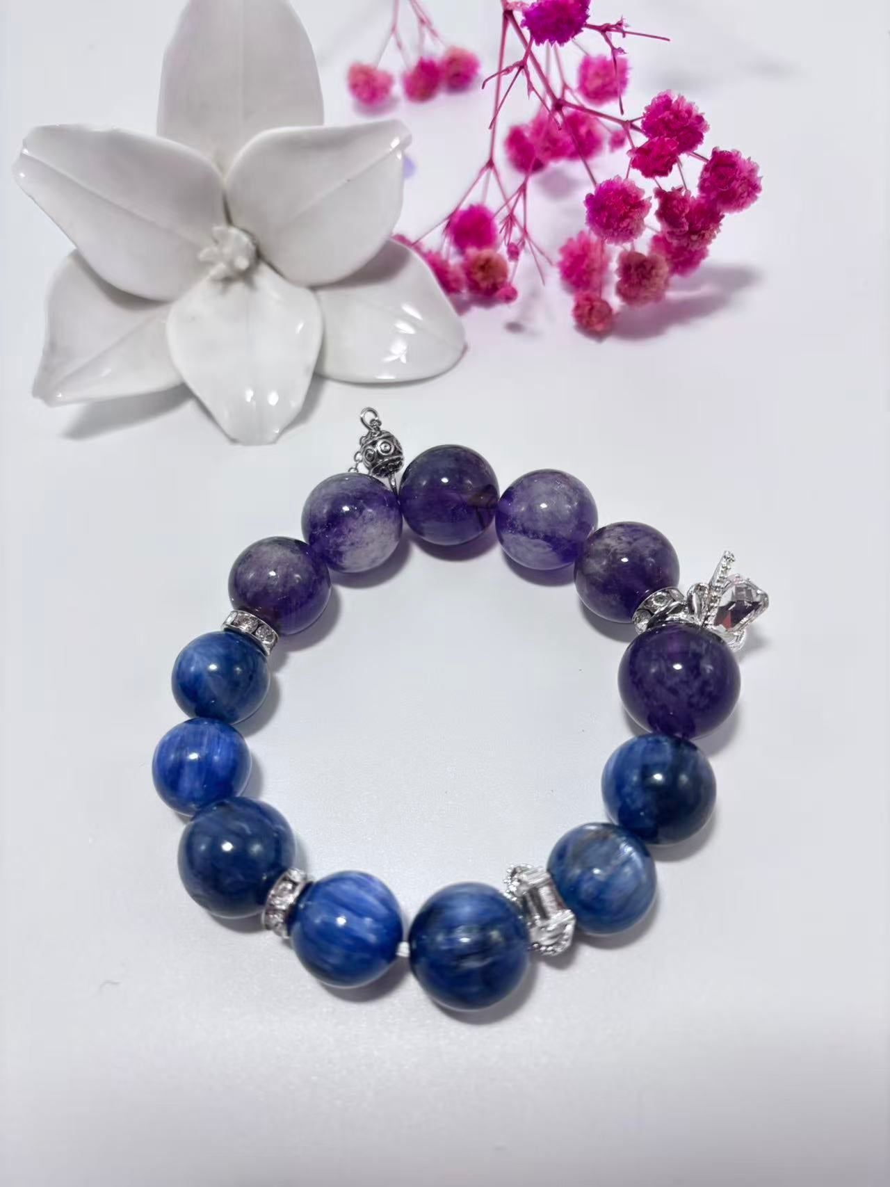 Amethyst Crystal Bracelets-promotes tranquility and mental clarity