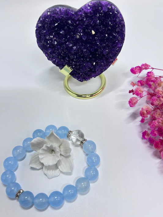 Simple style crystal bracelet